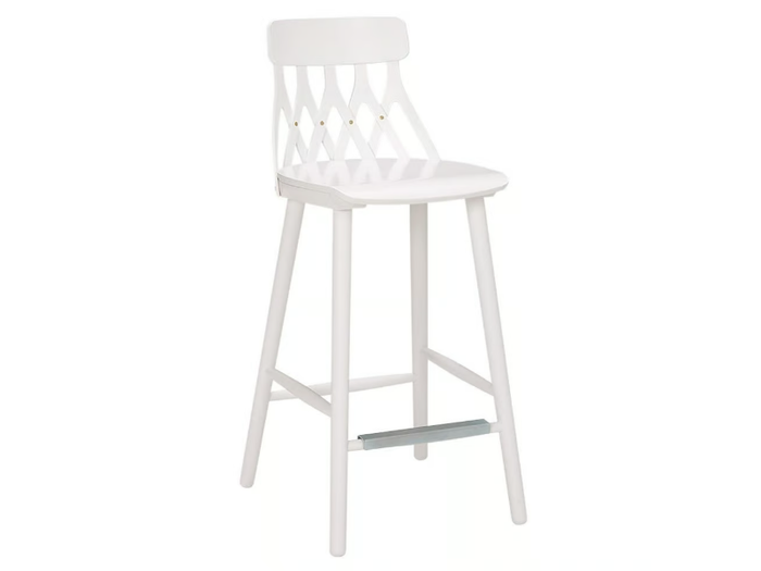 Y5 680WH - High birch stool with footrest _ Hans K